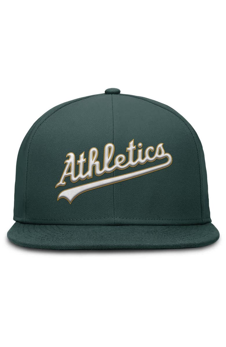 Nike Men's Nike Green Athletics True Performance Fitted Hat, Alternate, color, Green