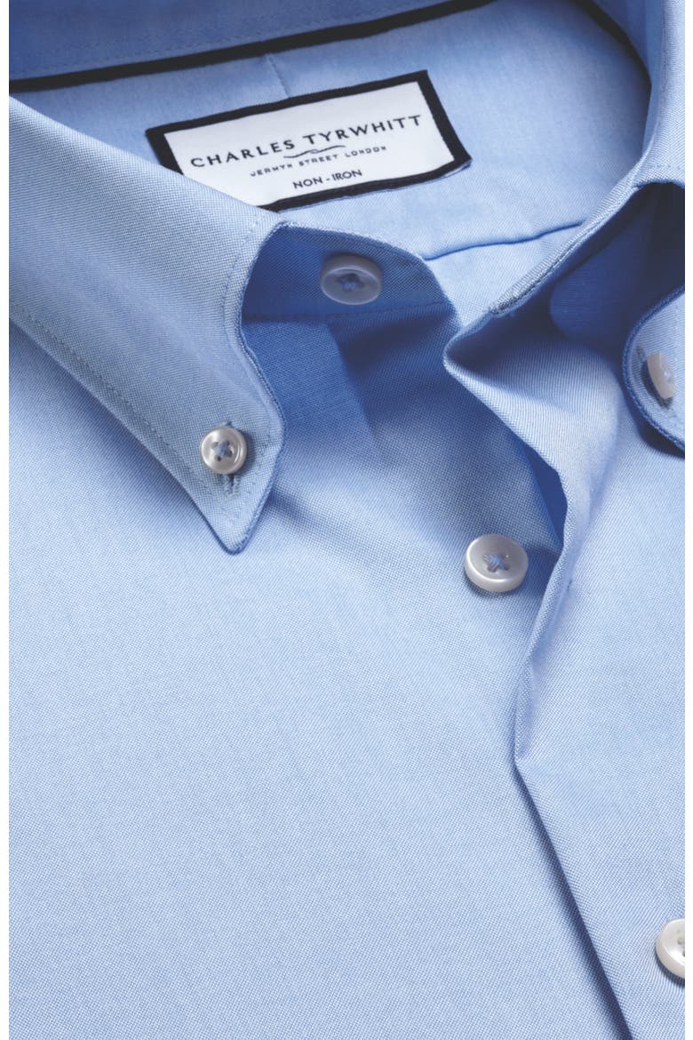 Non-Iron Oxford Shirt, Alternate, color, Sky Blue