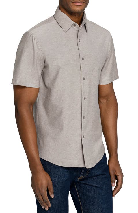 Solid Mapleton Luxe Cross Dyed Short Sleeve Shirt