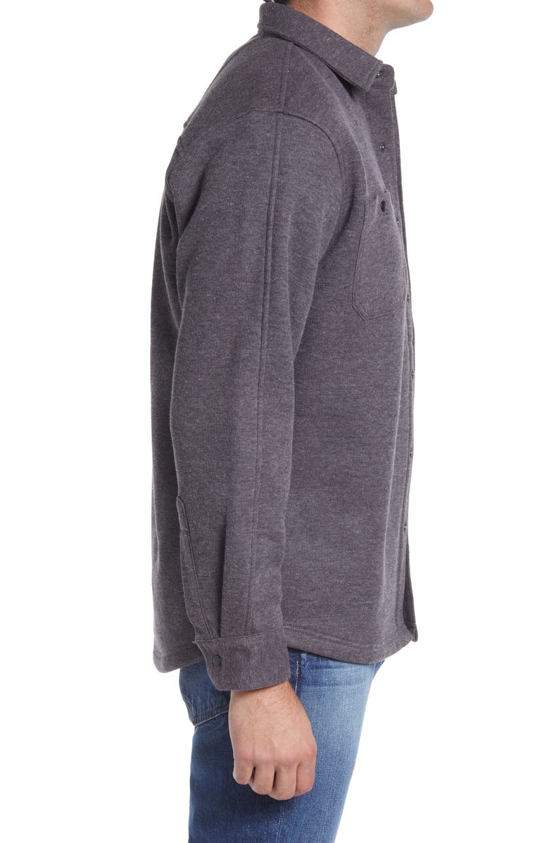 Vintage 1946 Ribbed Cotton Blend Shirt Jacket, Alternate, color, Char Heather