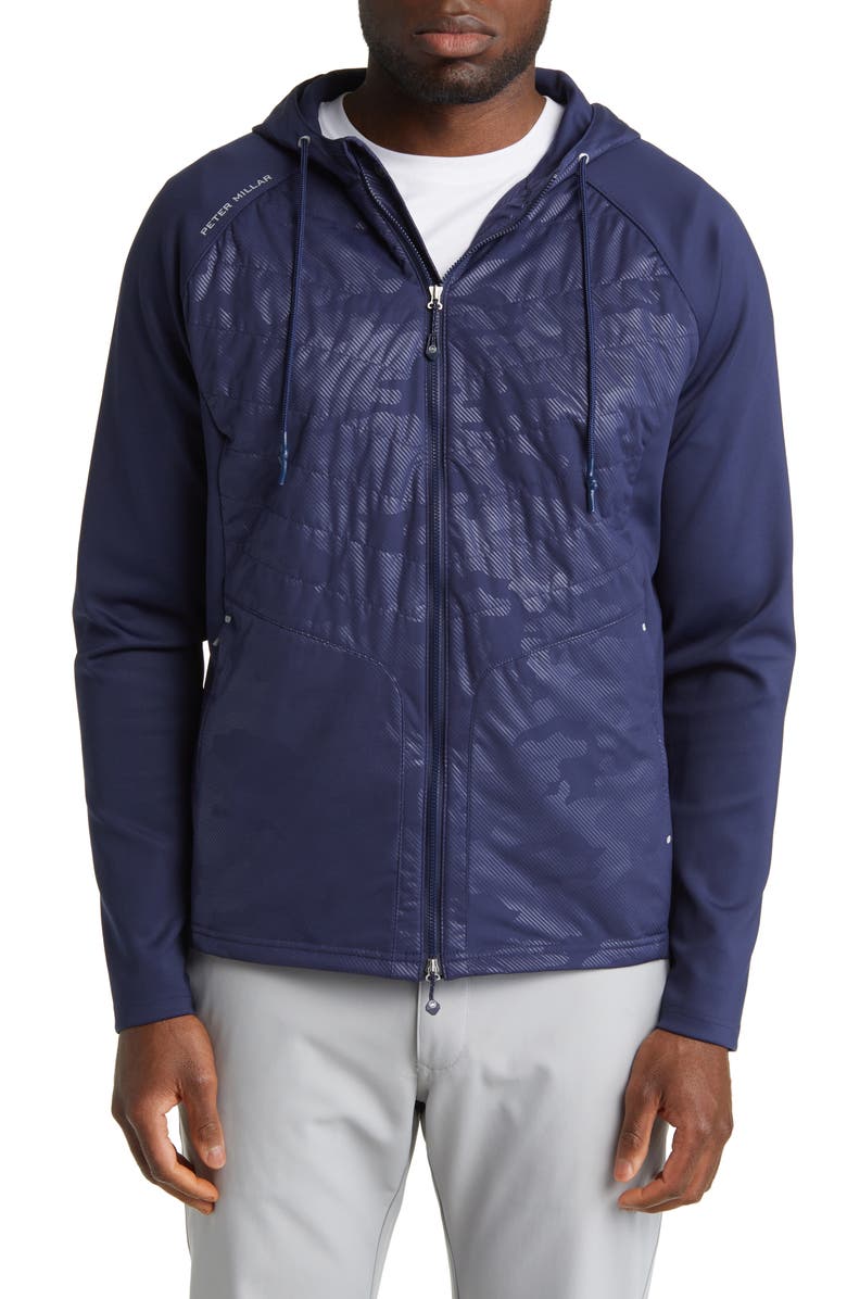 Peter Millar Merge Hybrid Hooded Jacket, Alternate, color,
