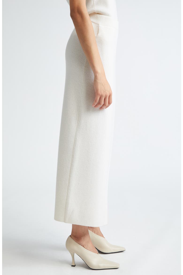 Umbria Wool & Cashmere Sweater Skirt, Alternate, color, WHITE