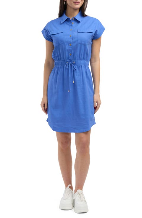 Drop Shoulder Shirtdress