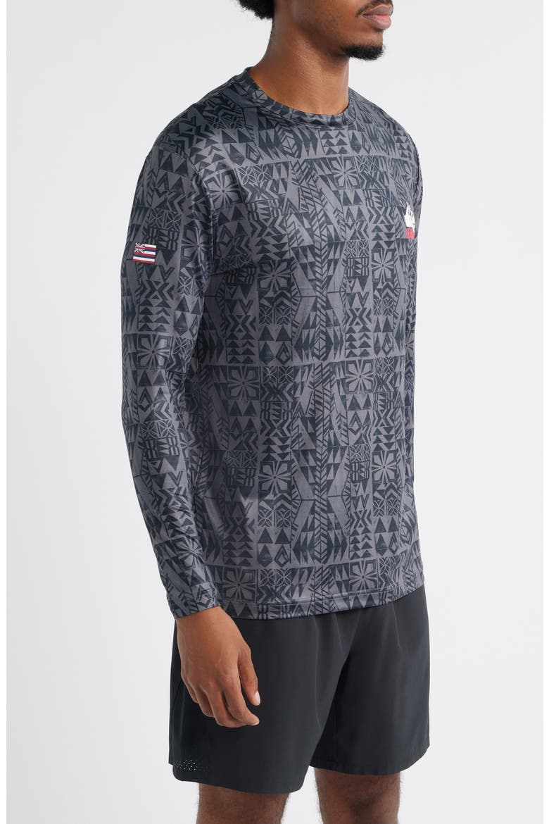 Hi Surf Long Sleeve Rashguard, Alternate, color, IRON