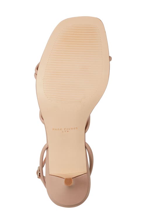 Marc Fisher Ballen Strappy Sandal In Medium Natural