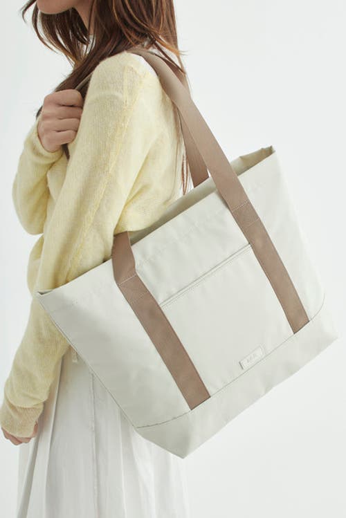 Lefrik Strata Tote Bag In Chalk