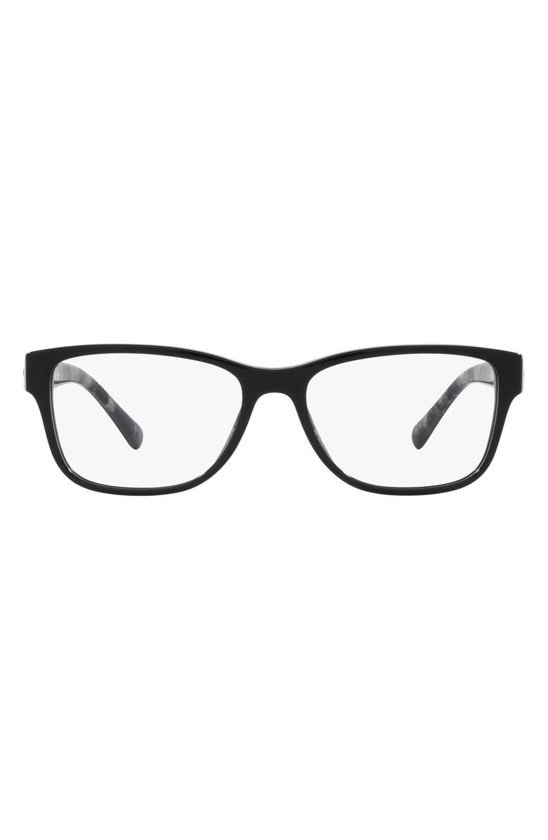 COACH 54mm Rectangular Optical Glasses, Main, color, 