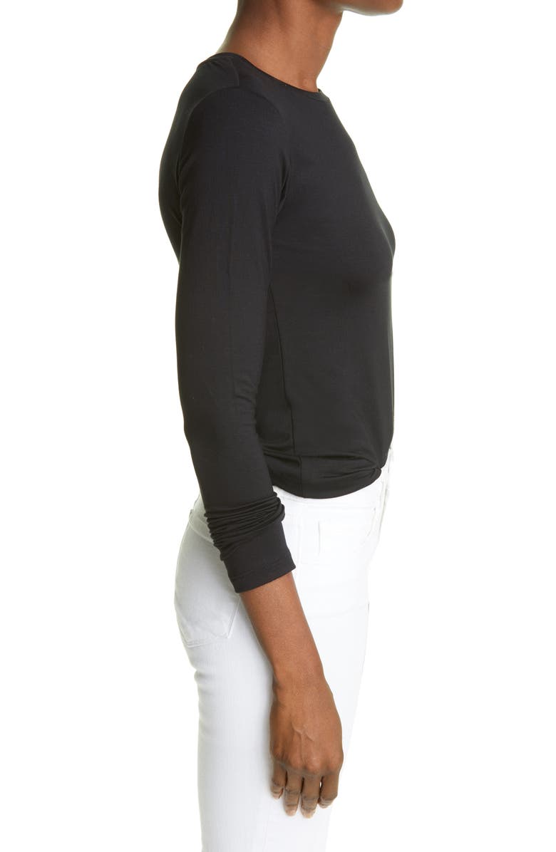 L'AGENCE Tess Long Sleeve Stretch Jersey Top, Alternate, color, 
