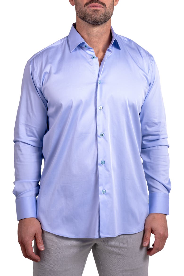Blacklabel Softstretch Ascension Button-Up Shirt, Main, color, BLUE