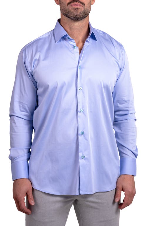 Maceoo Blacklabel Softstretch Ascension Button-up Shirt In Blue