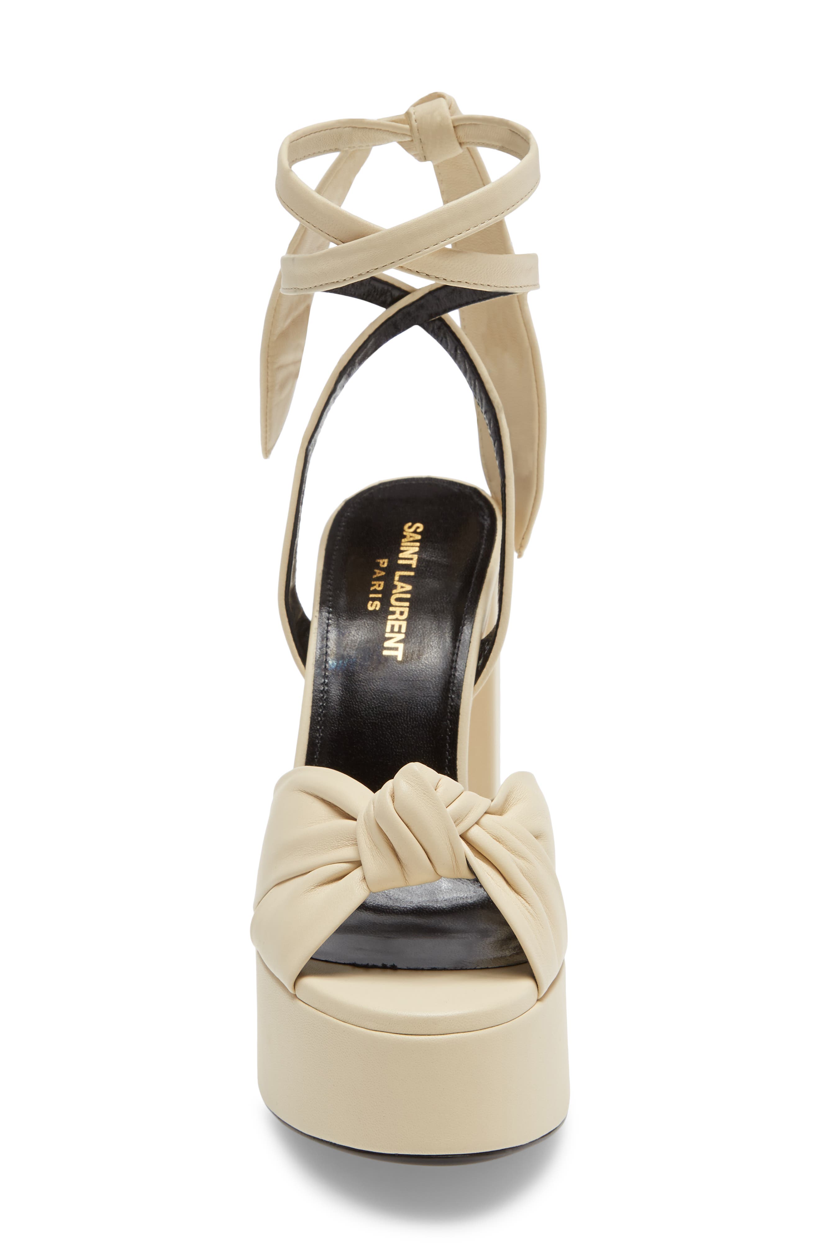 Saint Laurent Bianca Platform Sandal, Alternate, color, 