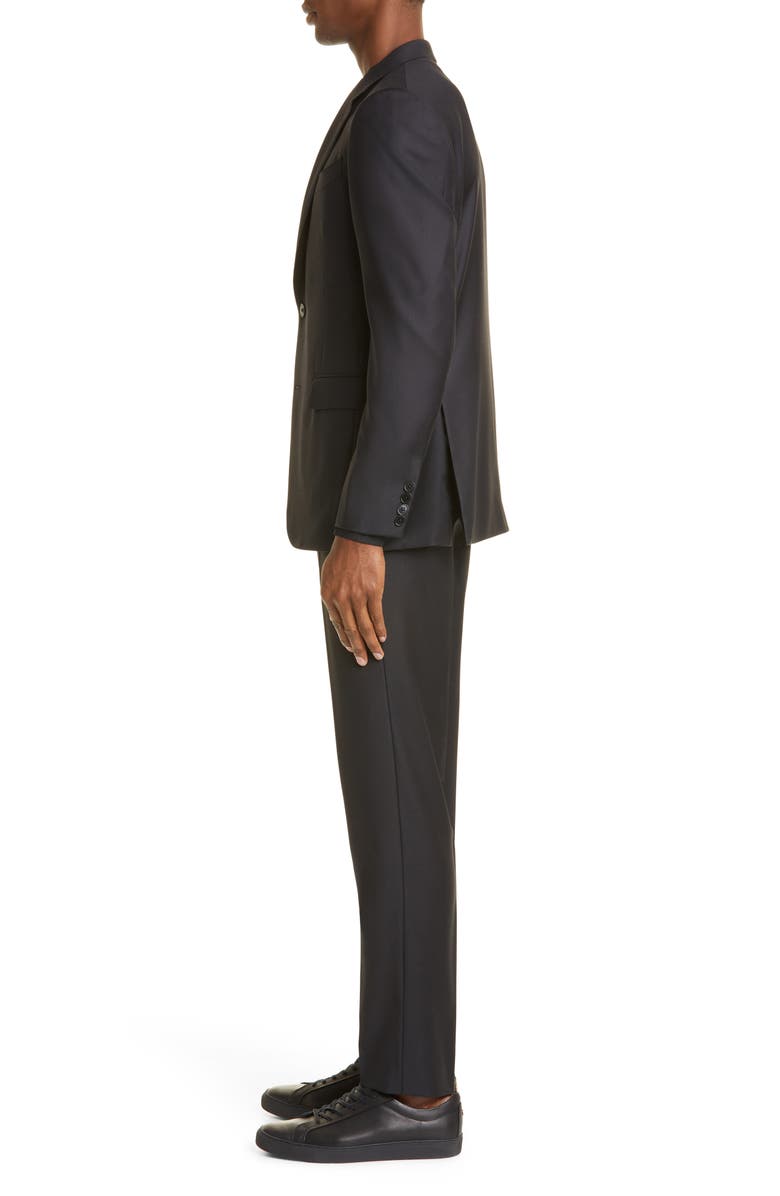 ZEGNA Trofeo<sup>™</sup> Classic Fit Black Wool Suit, Alternate, color, Blk Sld