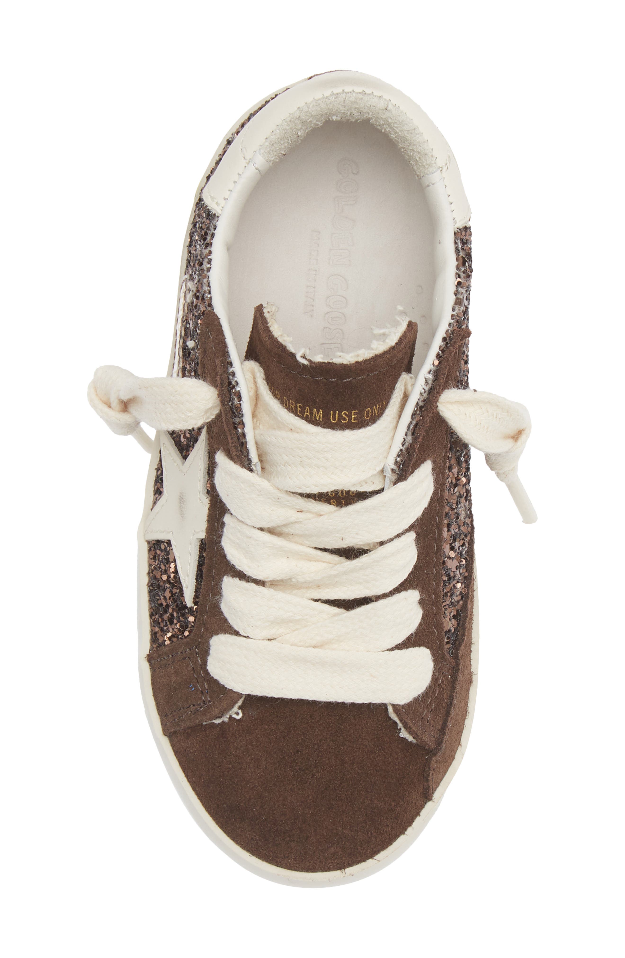 Kids' Super-Star Sneaker, Alternate, color, BROWN/ CREAM