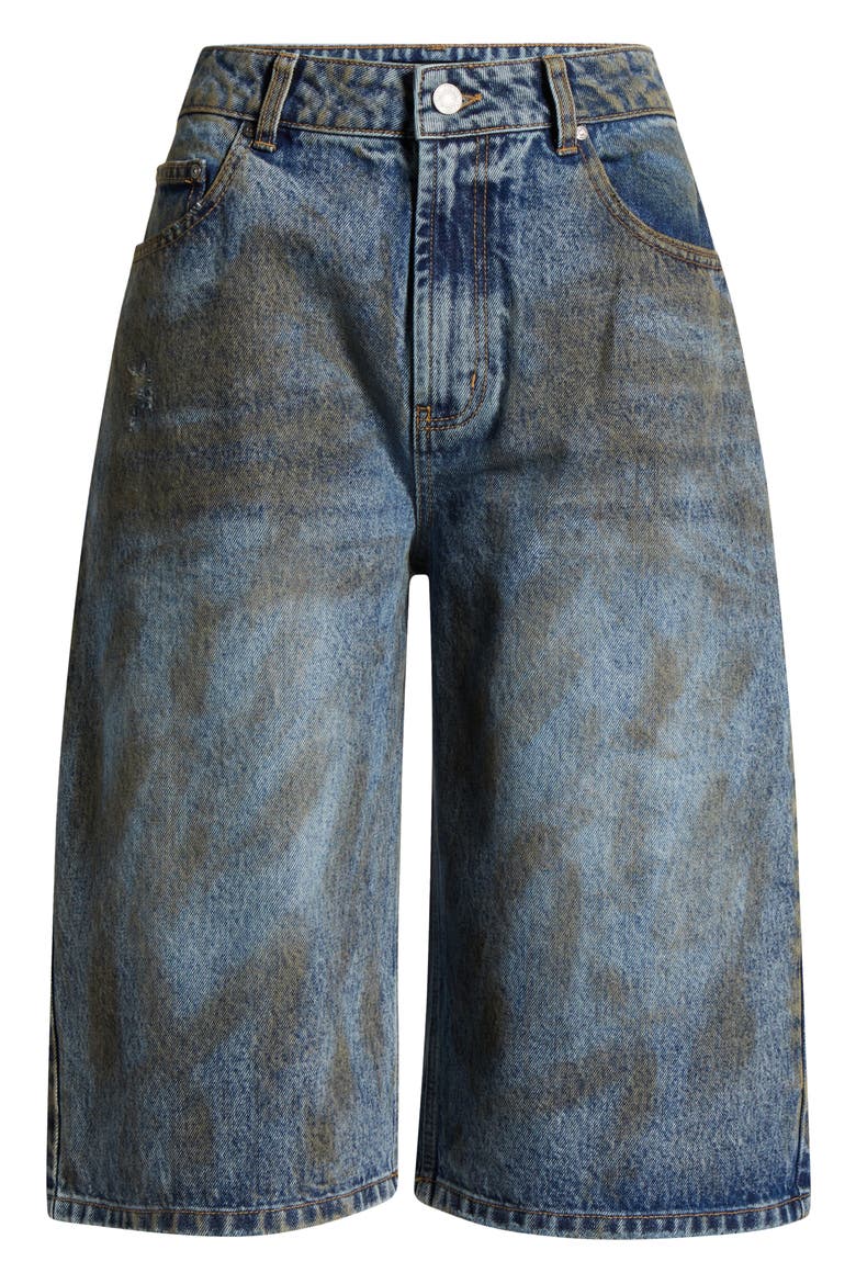 Derby Long Denim Shorts, Alternate, color, DUSTY TINT WASH