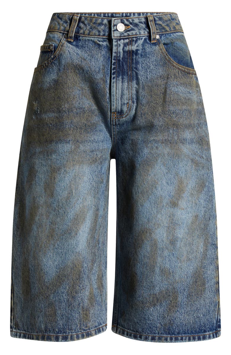 AFRM Derby Long Denim Shorts, Alternate, color,