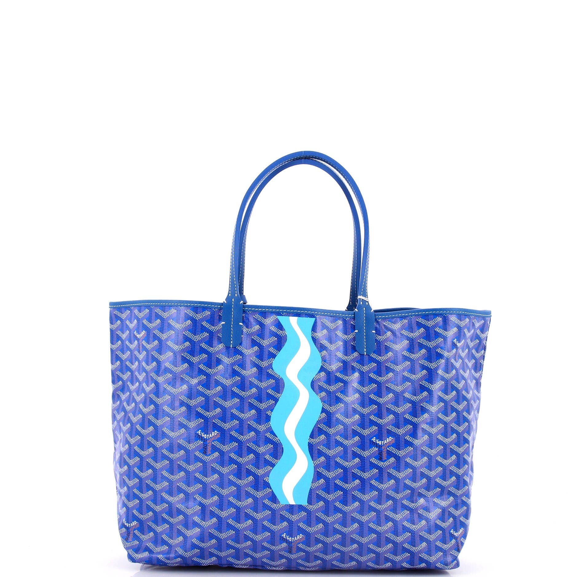 Pre-Owned Goyard Saint Louis Tote Printed Coated Canvas PM, Main, color, 