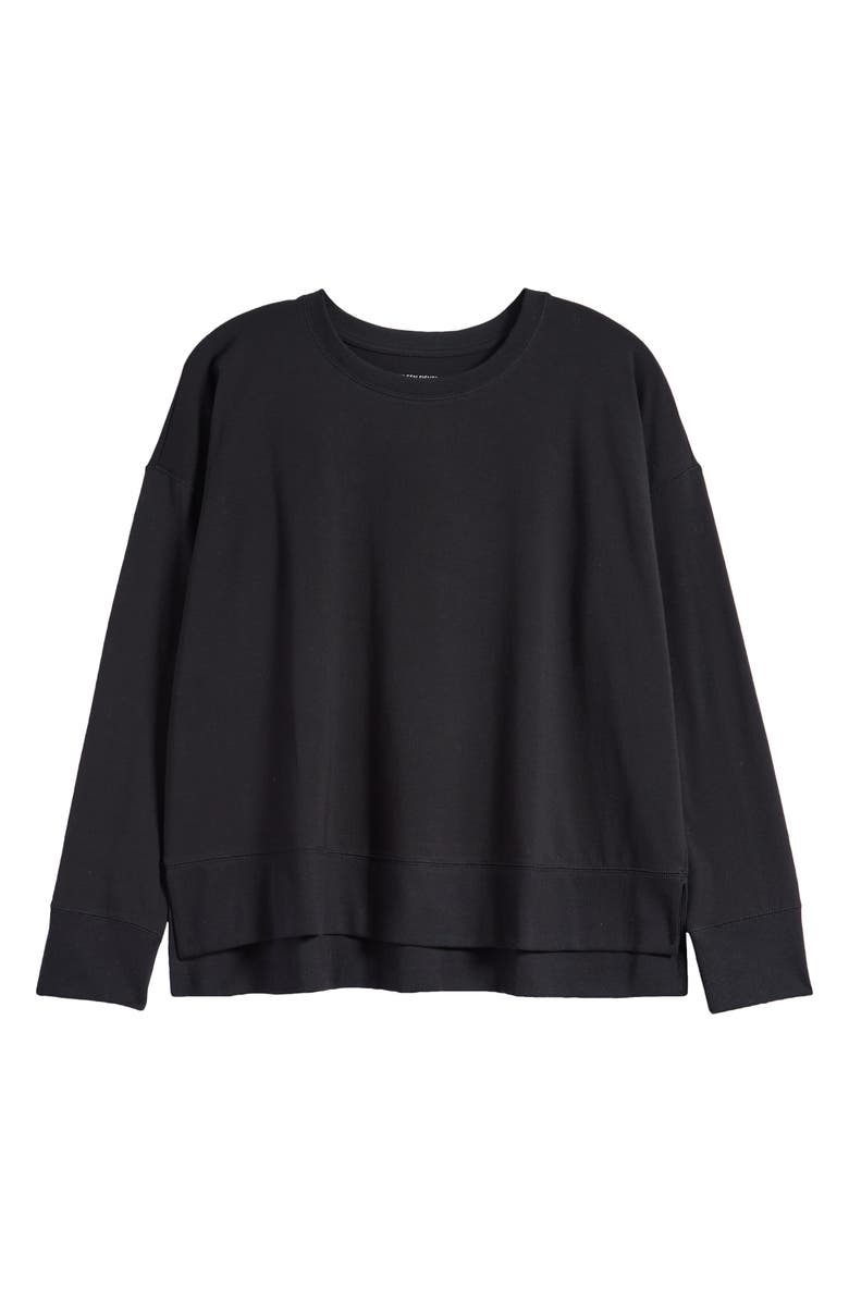 Eileen Fisher Relaxed Cotton Sweatshirt, Alternate, color,