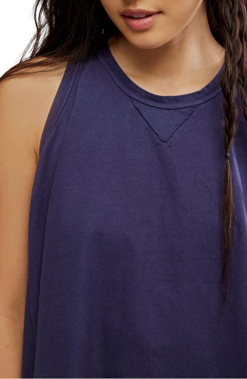 Free People Hialeah Cotton Trapeze T-shirt In Purple