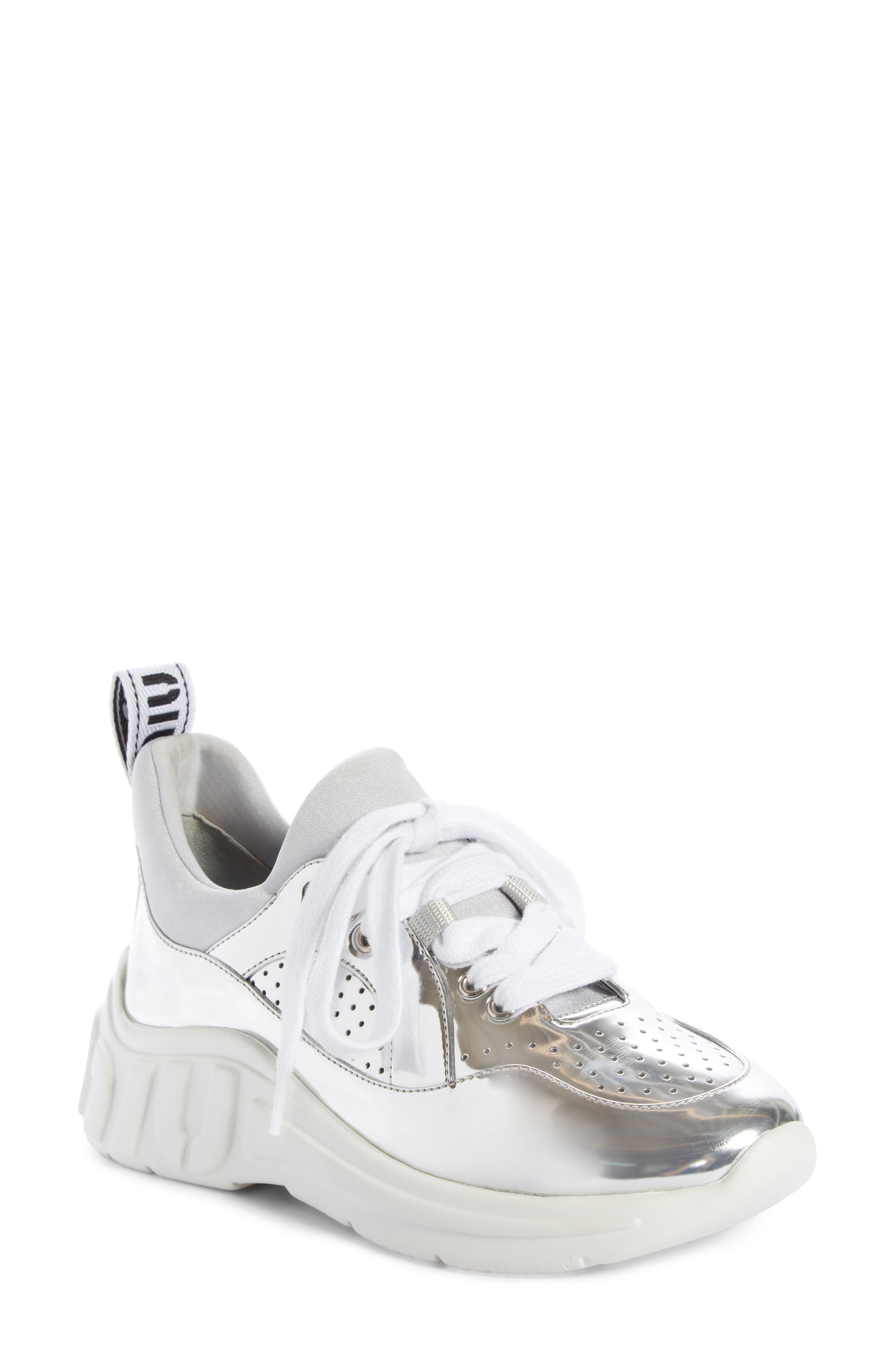 Miu Miu Logo Sole Sneaker, Main, color, 