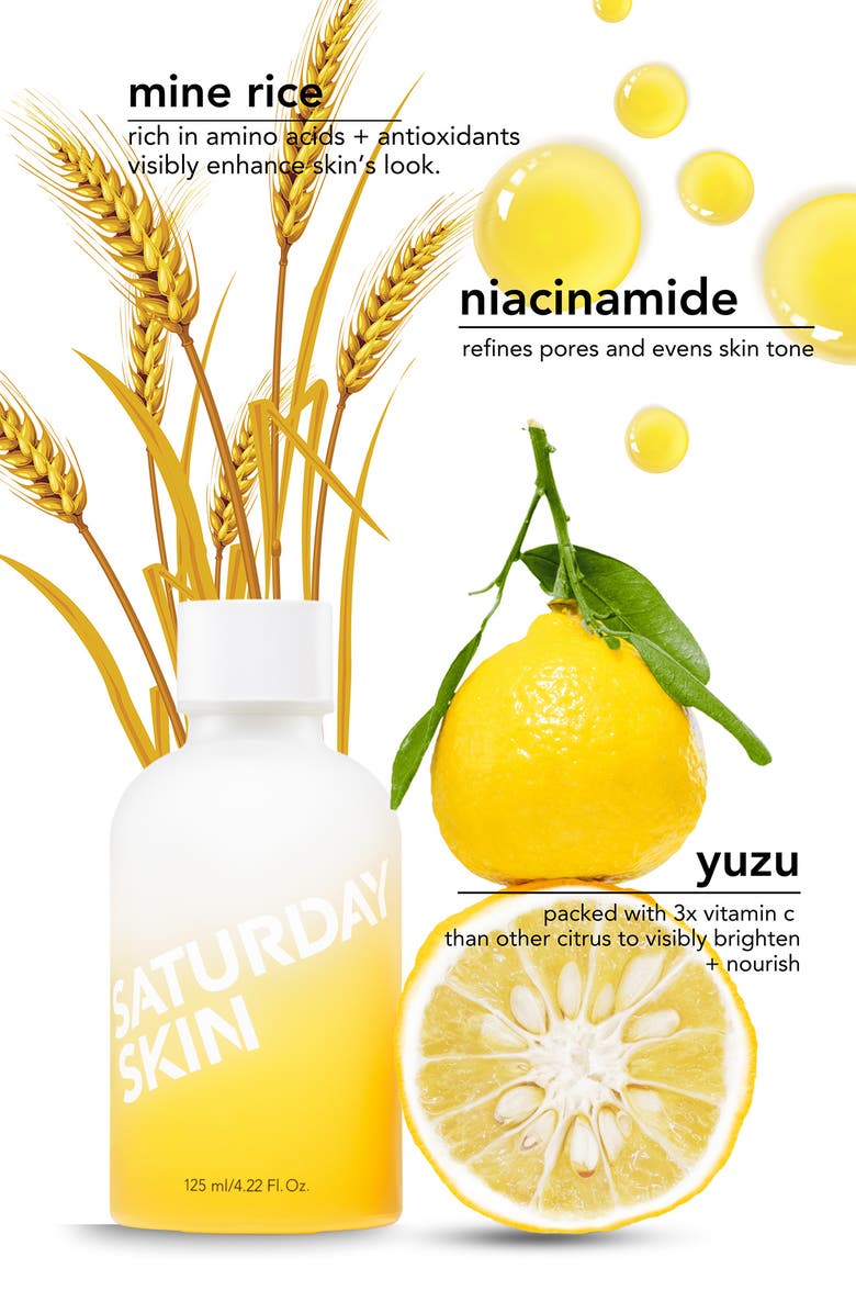 Saturday Skin Yuzu Vitamin C Brightening Toner, Alternate, color, 