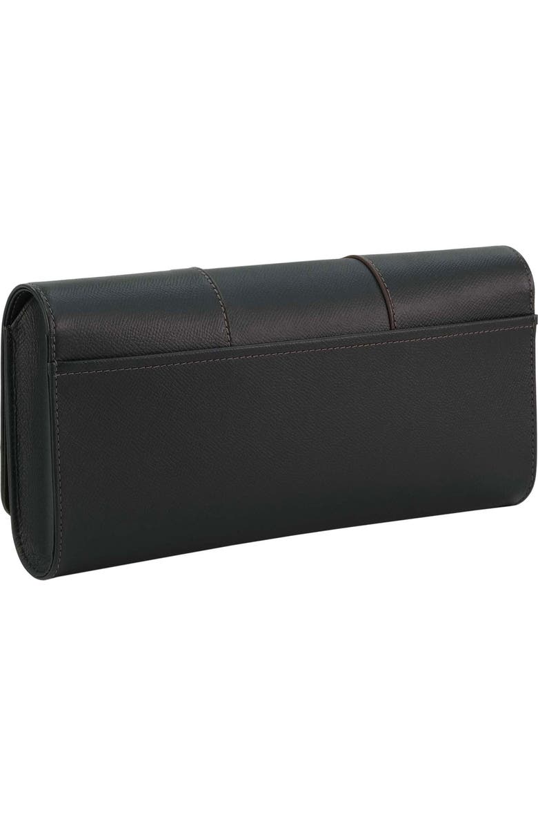 PERRIN PARIS Le Cabriolet Homme Clutch, Alternate, color, Black Grain W/ Espresso Trim