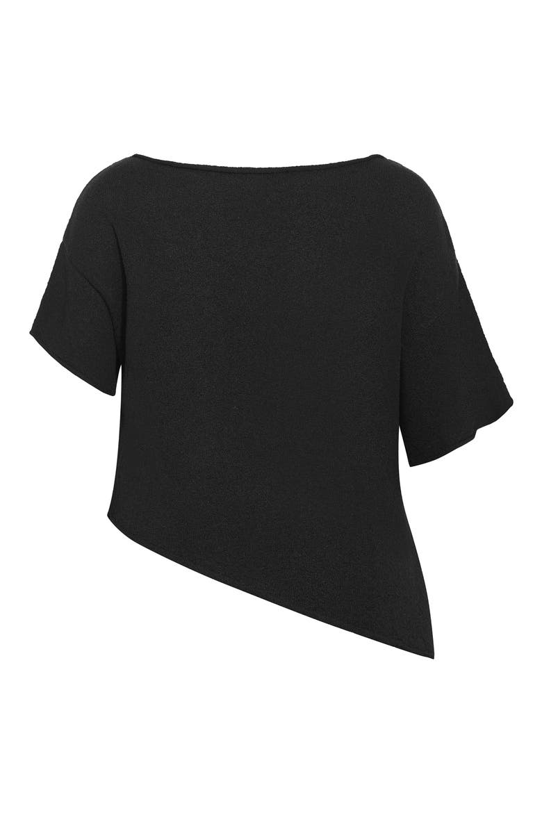 One-Shoulder Top, Alternate, color, BLACK