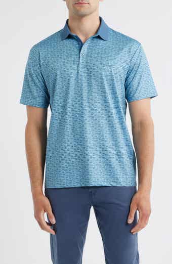 Swannies Rufus Broken Stripe Performance Golf Polo