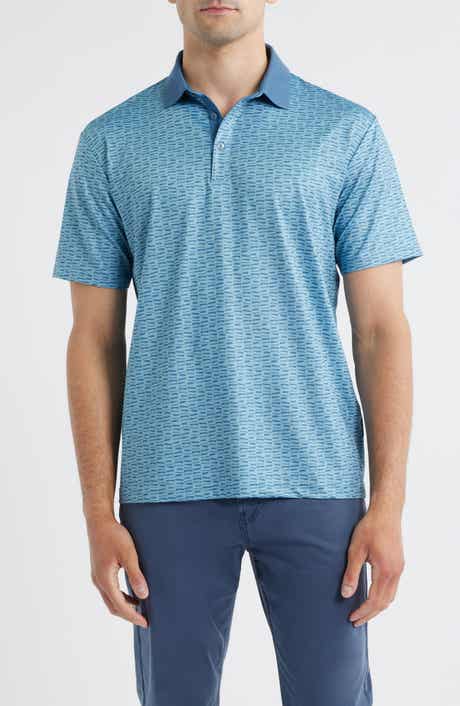 Swannies Rufus Broken Stripe Performance Golf Polo