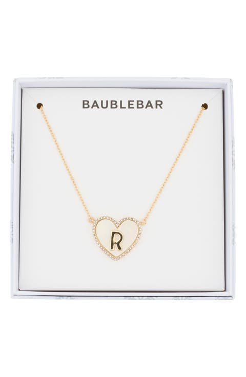 Heart Initial Pendant Necklace