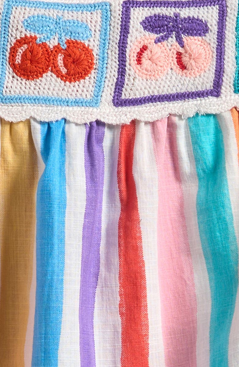 NEXT Kids' Stripe Tank & Denim Shorts Set, Alternate, color, Red/ Blue Multi