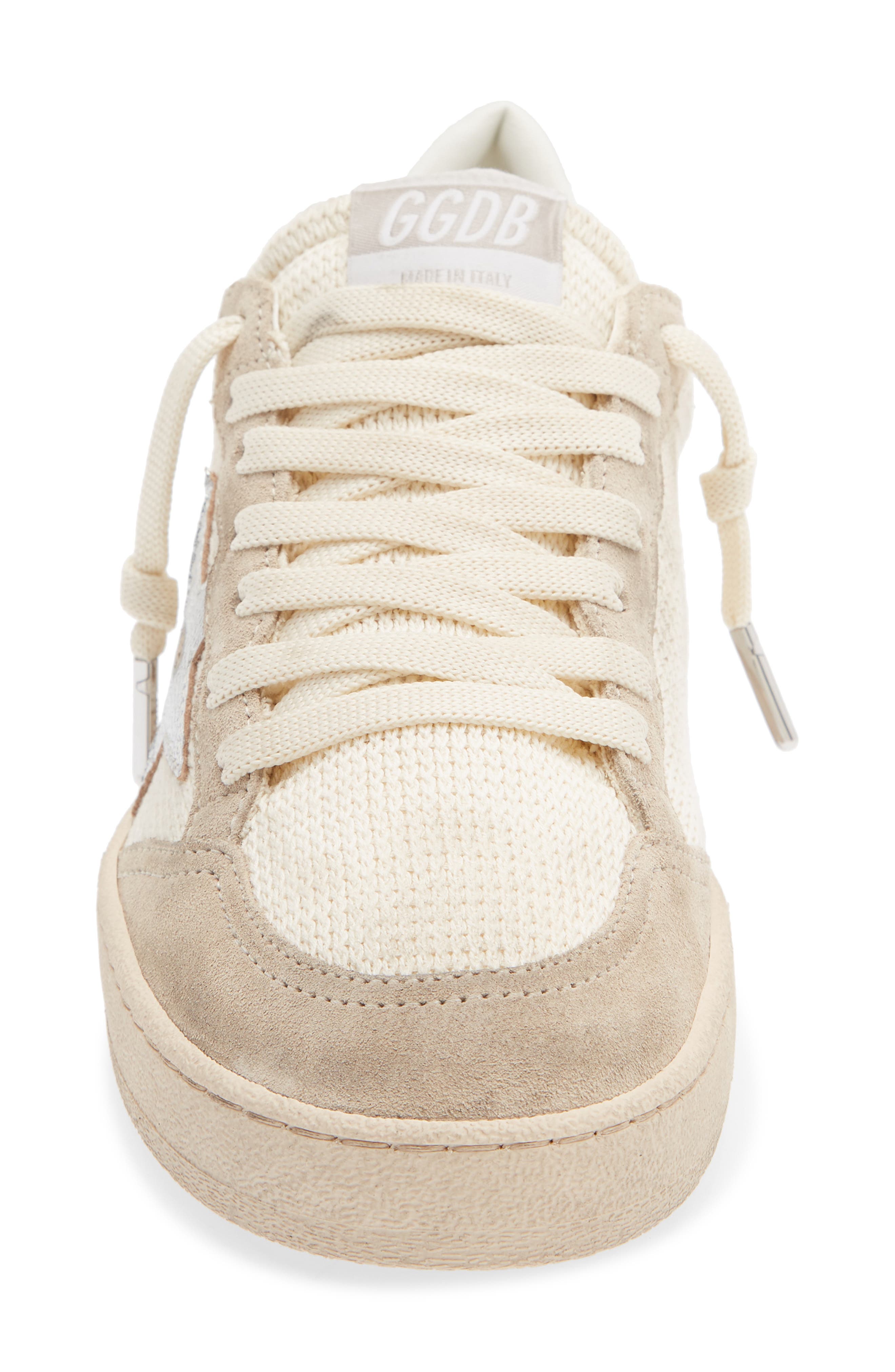 Ball Star Sneaker, Alternate, color, BEIGE/ SILVER