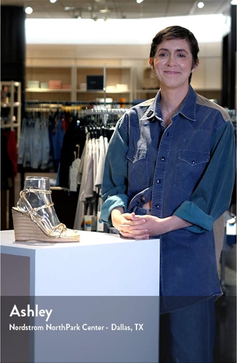 Kerri Ankle Strap Espadrille Platform Wedge Sandal, sales video thumbnail