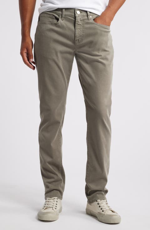 L'Homme Slim Fit Five-Pocket Twill Pants