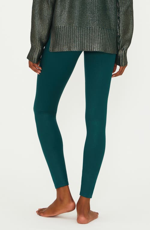 Beach Riot Piper Shine Legging In Pine In Green