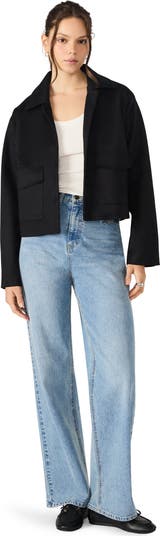 Faux Suede Trucker Jacket