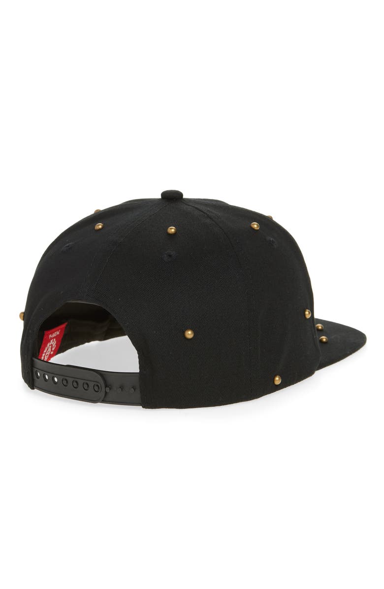 ICECREAM Stack City Studded Embroidered Coton Twill Baseball Cap, Alternate, color, Black