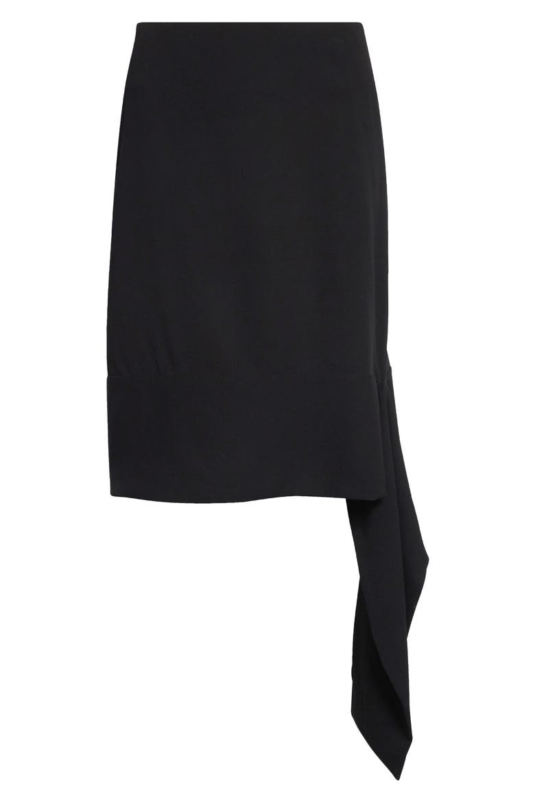 Una Organic Wool Sash Skirt, Alternate, color, BLACK