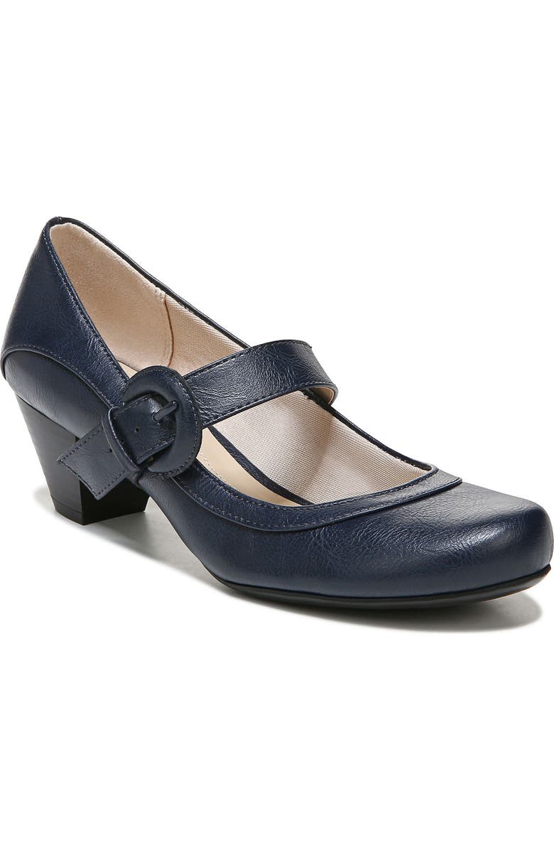 LifeStride Rozz Mary Jane Pump - Wide Width Available, Main, color, Navy