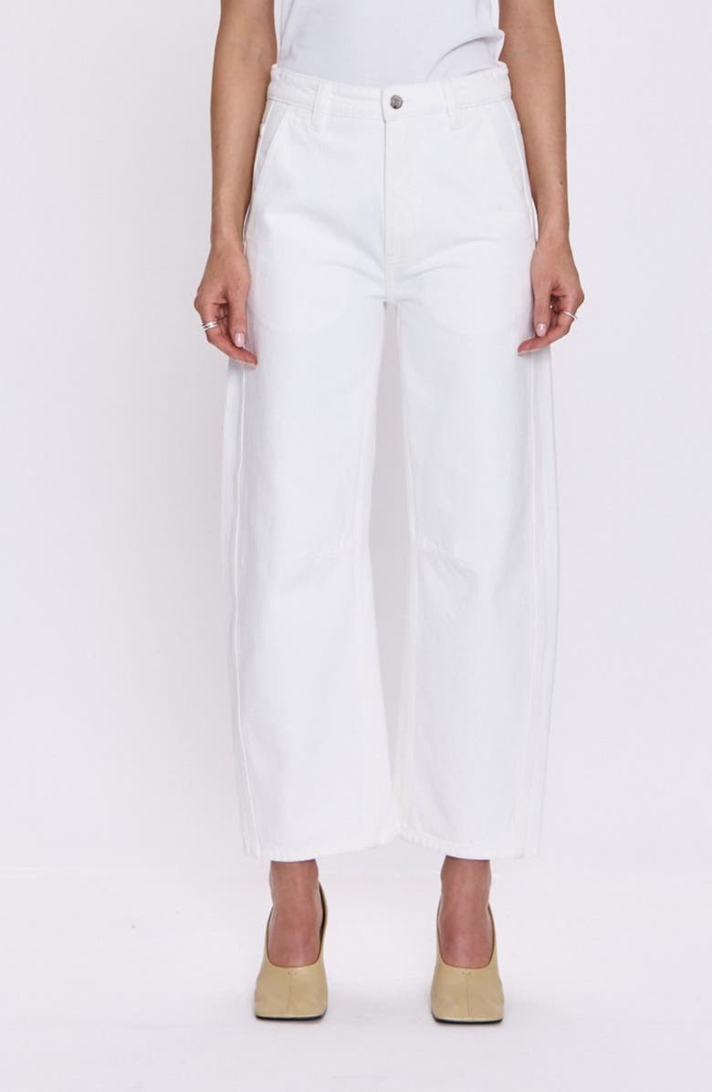 Pistola Beau High Rise Crop Jeans, Main, color, Paper White
