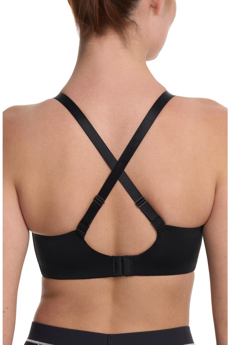 Elevate Convertible Wireless Sports Bra, Alternate, color, Black
