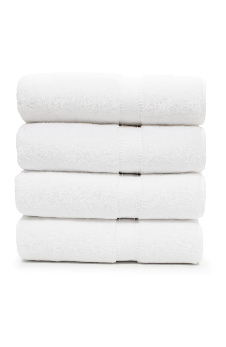 Linum Home Textiles Sinemis Terry 4-Piece Bath Towel Set - White, Alternate, color, White