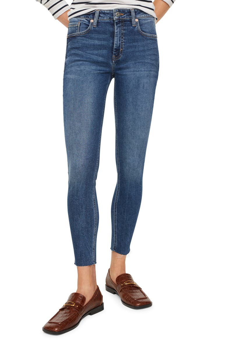 MANGO Isa Ankle Skinny Jeans, Main, color, 
