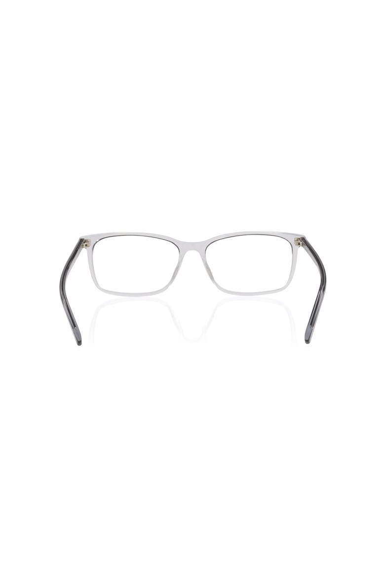 57mm Rectangle optical glasses, Alternate, color, Silver