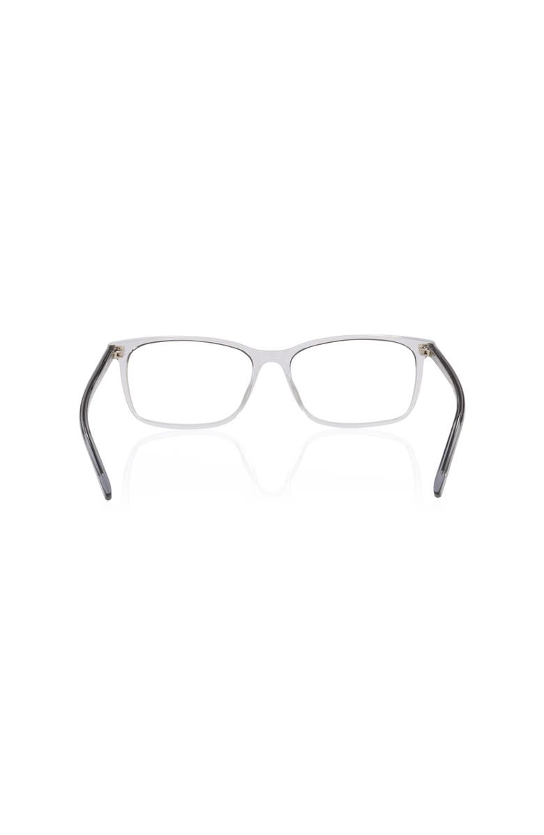 Gucci 57mm Rectangle optical glasses, Alternate, color, Silver