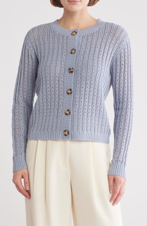Pointelle Stitch Cardigan
