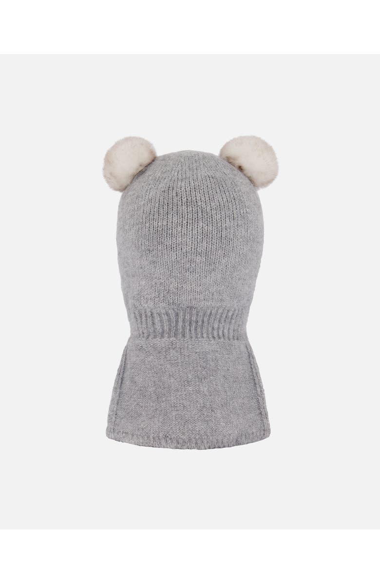 Deux par Deux Gender Inclusive Knit Balaclava, Alternate, color, Heather Gray