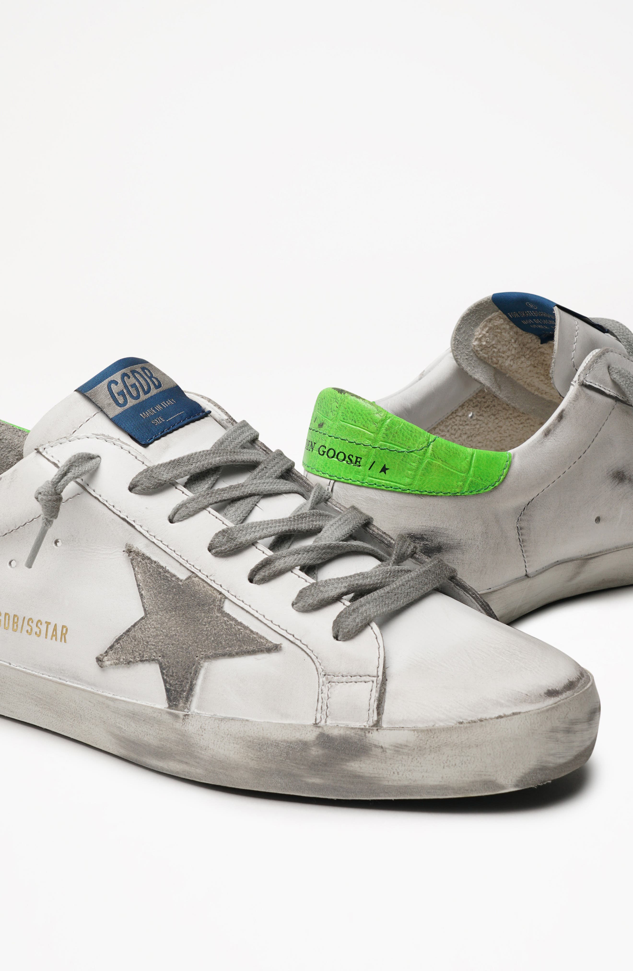 Super Star Sneaker (Nordstrom Exclusive), Alternate, color, WHITE/ ICE/ GREEN