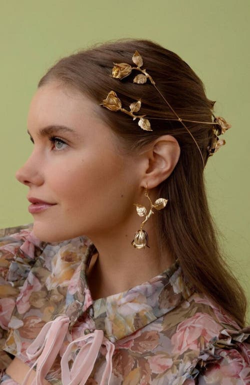 Epona Valley Rose & Vine Circlet In Gold