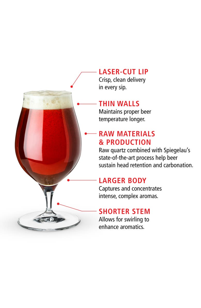 SPIEGELAU Barrel Aged Beer Glass Set of 2, Alternate, color, Clear