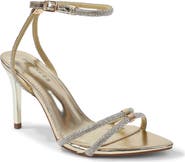 BERNESS Hellene Rhinestone Ankle Strap Sandal